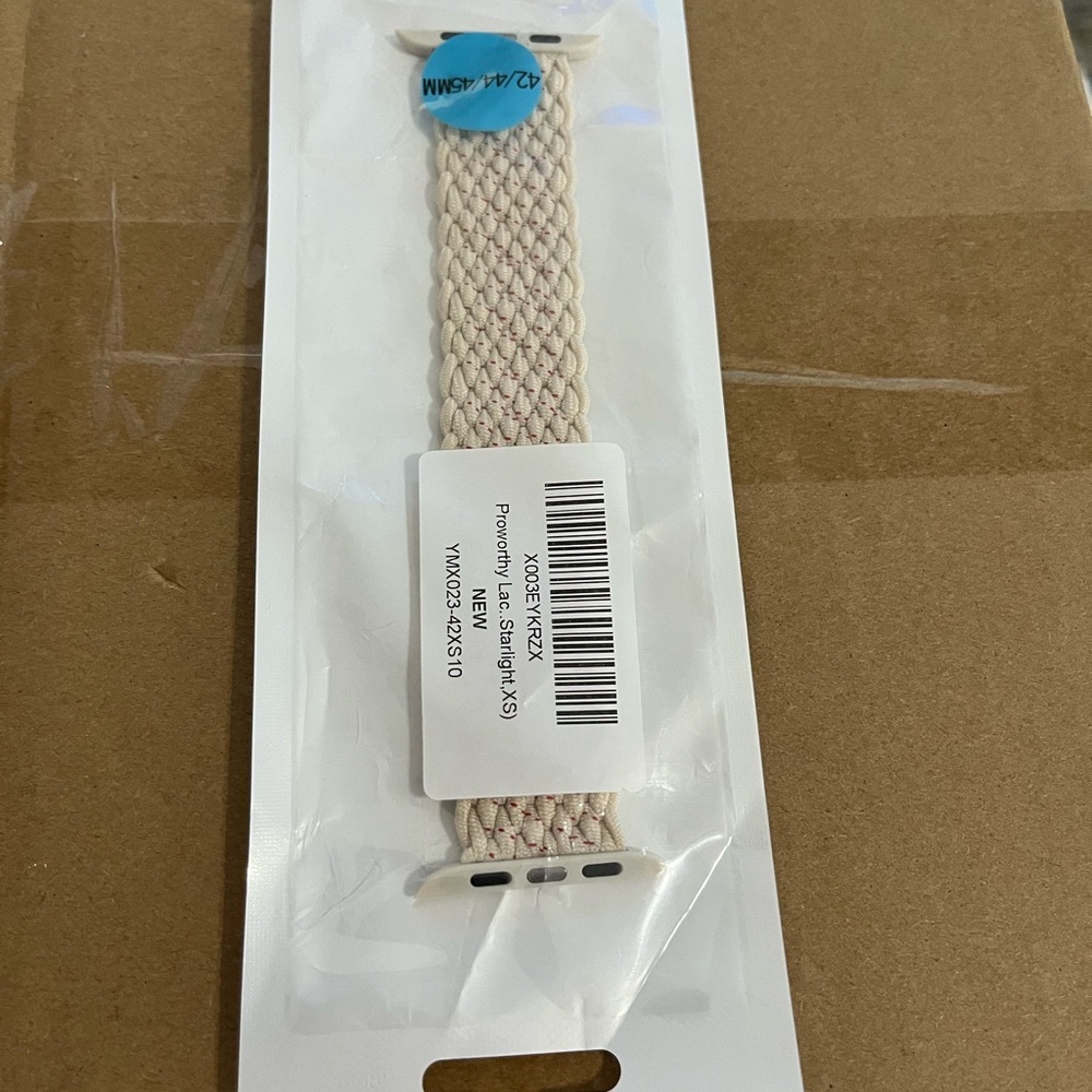 Braided Solo Loop Band for Apple Watch - Cream